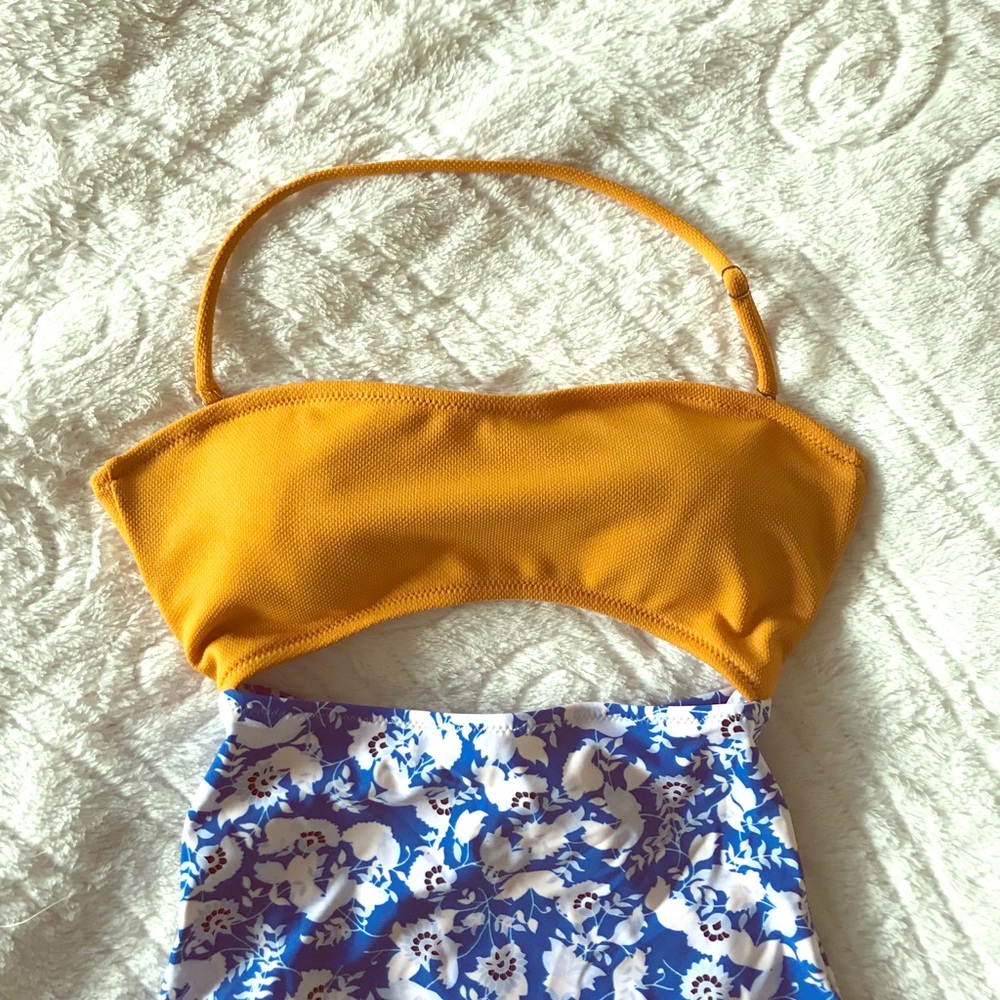 Blue Eyes Halter One Piece Swimsuit